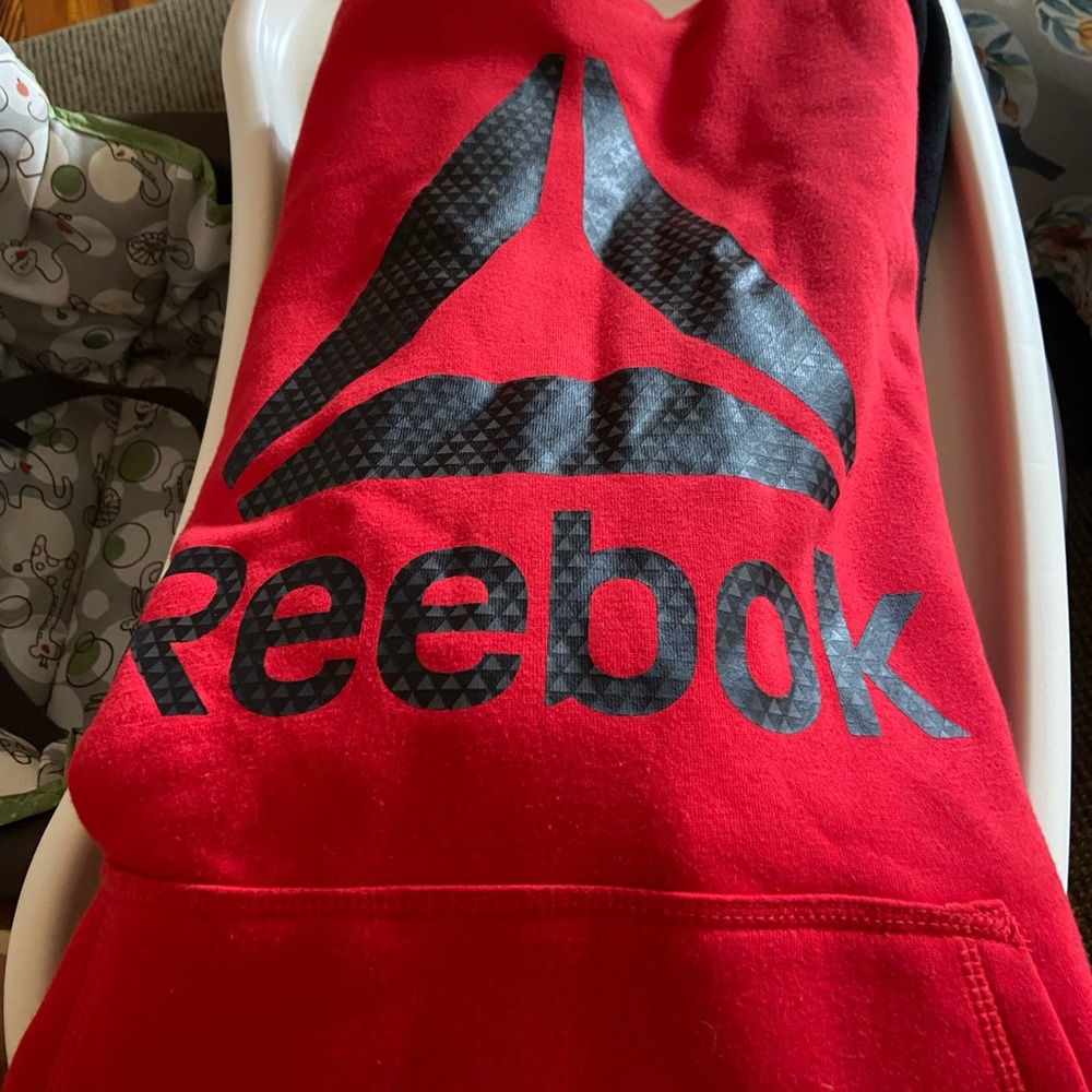 New black and red reebox hoodie